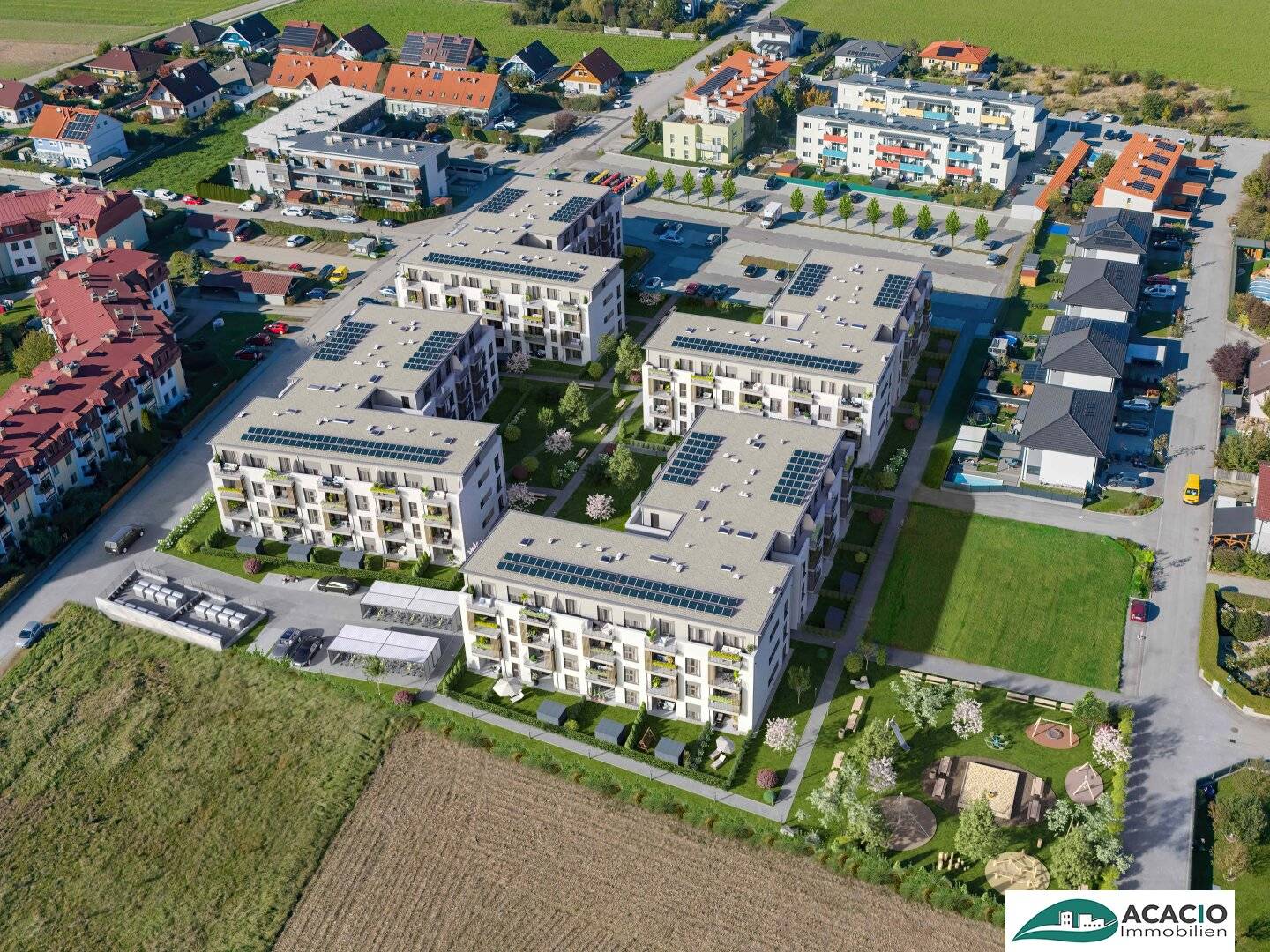WOHNPARK OBER-GRAFENDORF ***Herbst-Aktion: 1 Parkplatz gratis*** KLIMAAKTIV GOLD prämiertes Projekt Nähe St. Pölten // Urbanes Leben im Grünen // leistbar - ökologisch - hochmodern