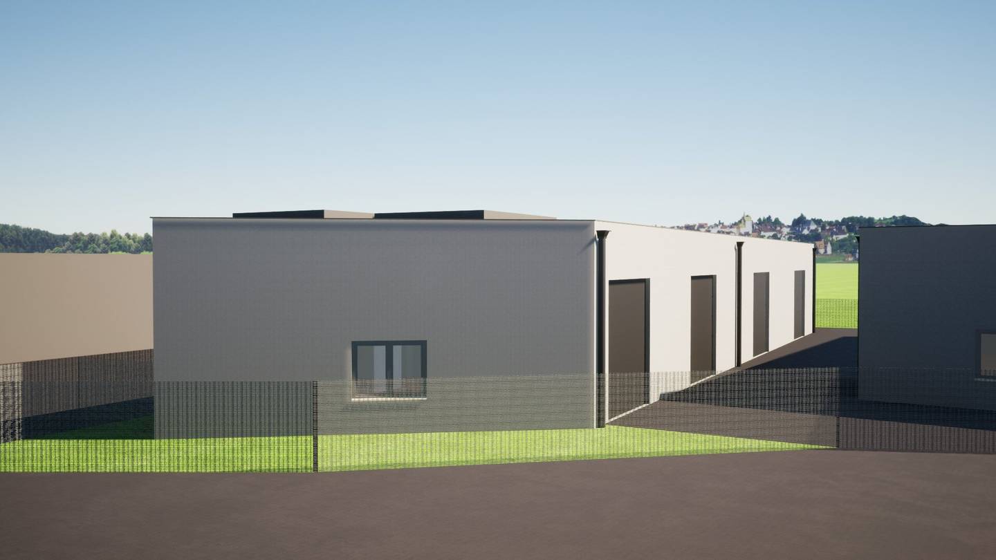 Top moderne Gewerbehalle in Massivbauweise mit elektrischem Tor und 5,20 Deckenhöhe.