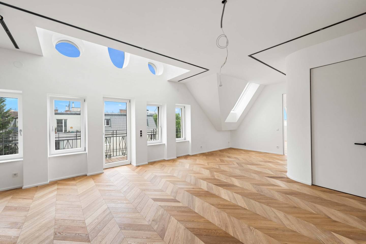 Architekten-Penthouse mit spektakulärer Dachterrasse über den Dächern von Hetzendorf