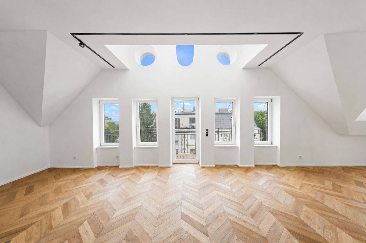 Architekten-Penthouse mit spektakulärer Dachterrasse über den Dächern von Hetzendorf