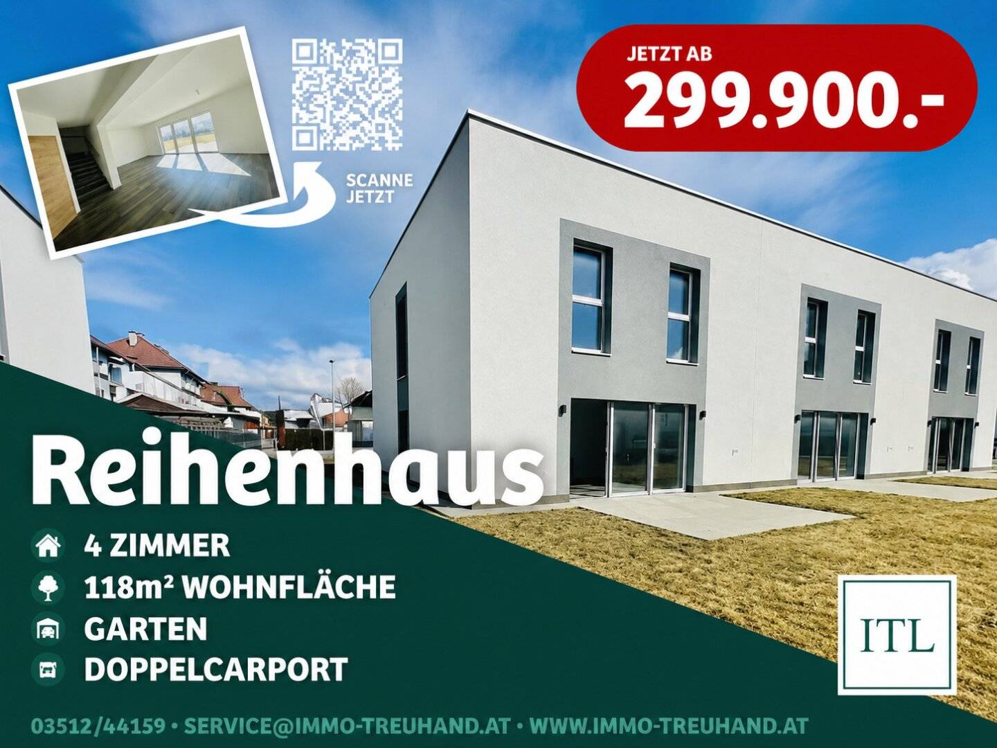 Knittelfeld - Landschach: Modernes Mittel-Reihenhaus in familienfreundlicher Lage - Haus 2