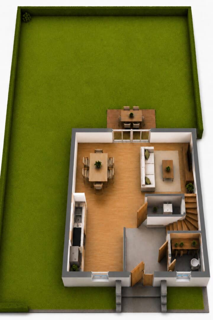 Knittelfeld - Landschach: Modernes Eck-Reihenhaus in familienfreundlicher Lage - Haus 1