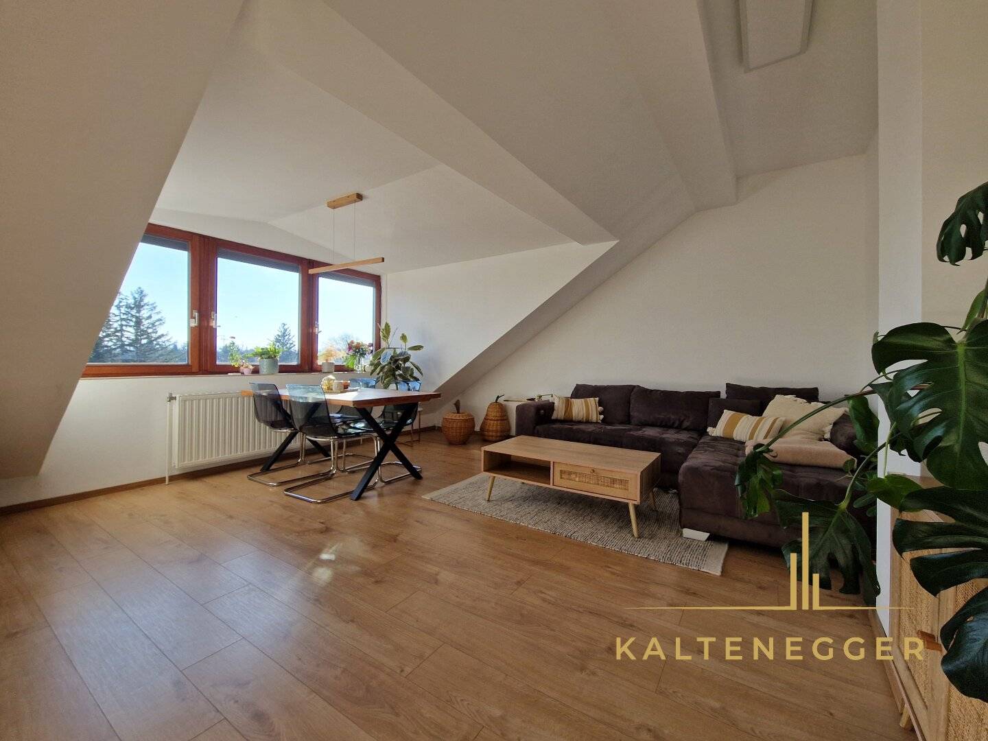 Lebensqualität PUR: 4-Zimmer-Wohnung mit uneinsehbarer Dachterrasse & Garten