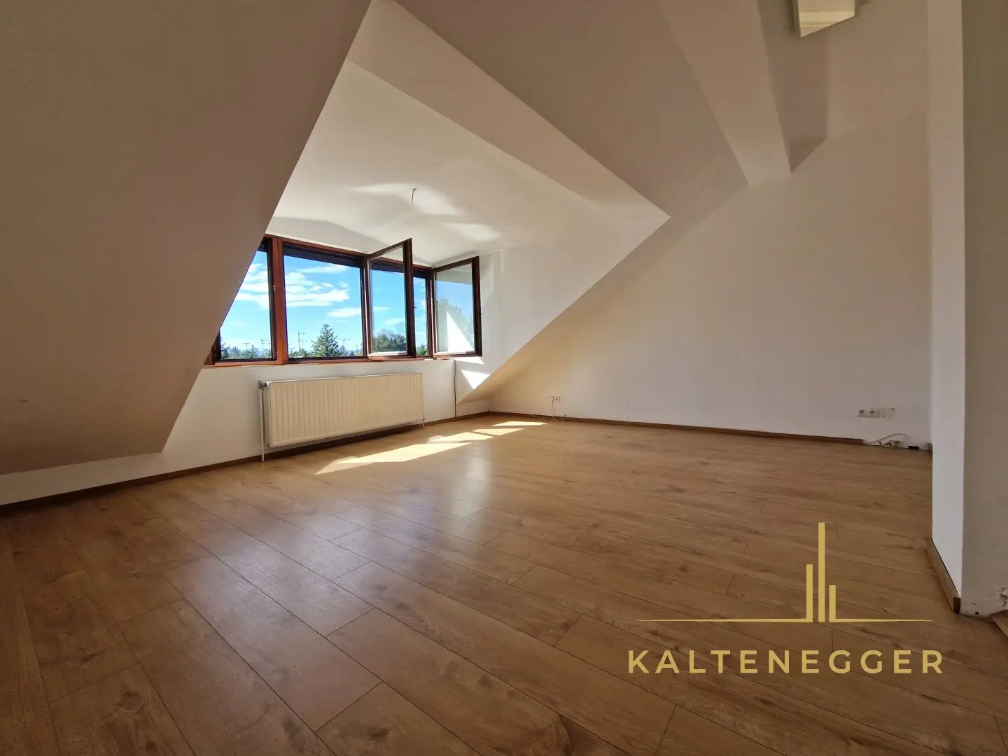 WOHLFÜHLOASE mit Dachterrasse und Garten: 4-Zimmer-Wohnung mit tollem Ausblick