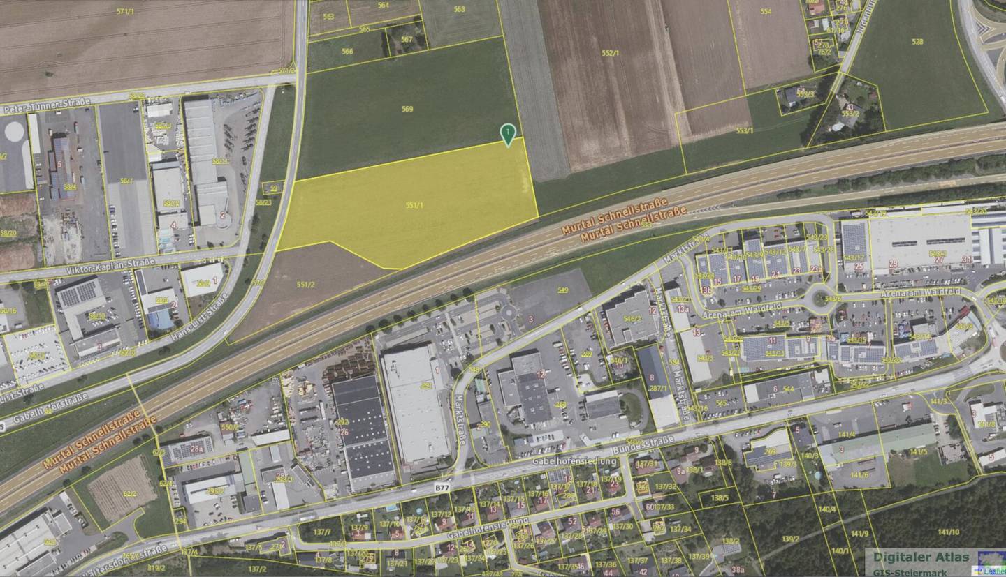 Gewerbegrundstück mit der Top-Lage an der S36 gegenüber Arena am Waldfeld – ideale Voraussetzungen für Ihr Unternehmensprojekt