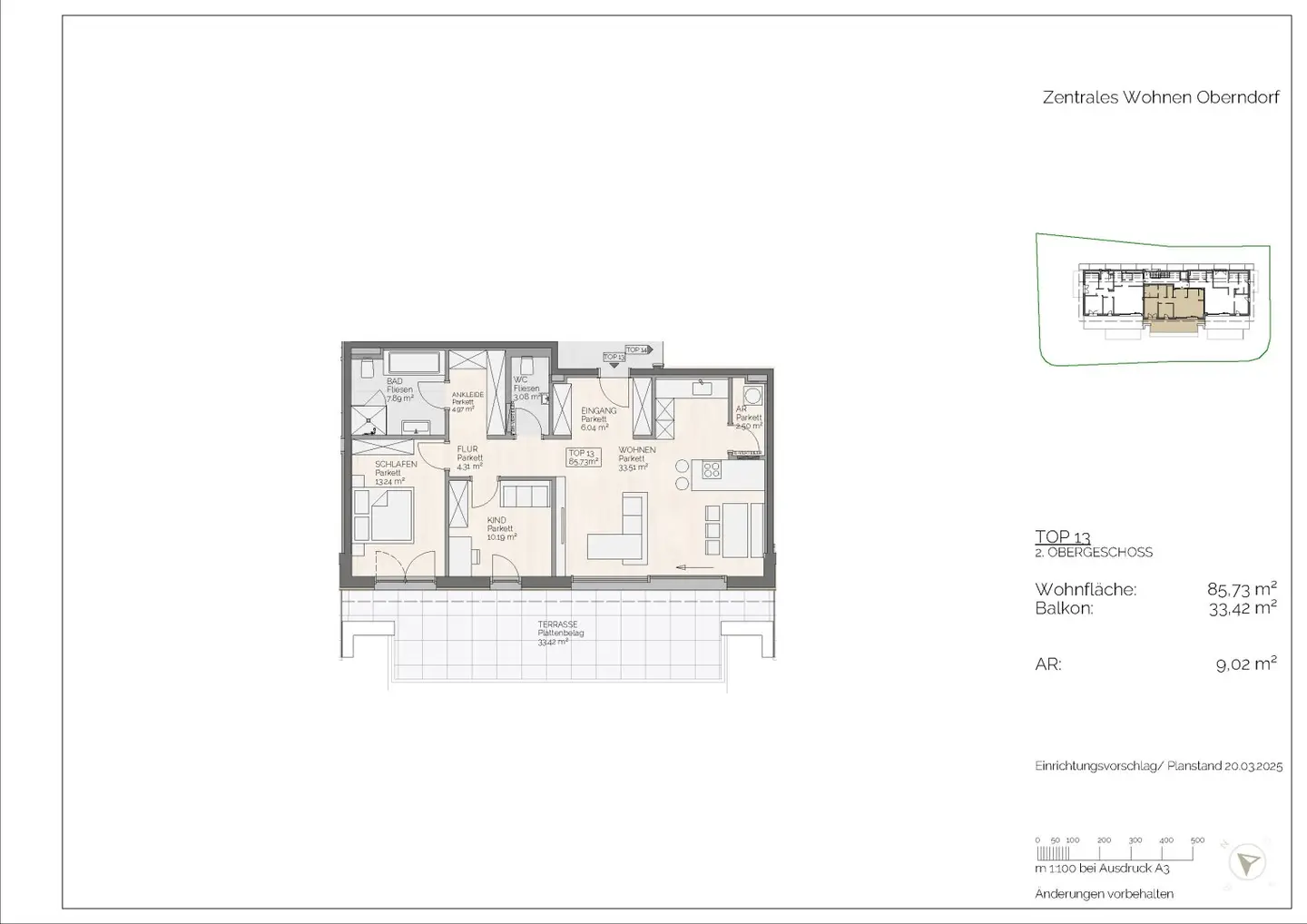 Baubeginn erfolgt | 3-Zimmer-Wohnung in Oberndorf