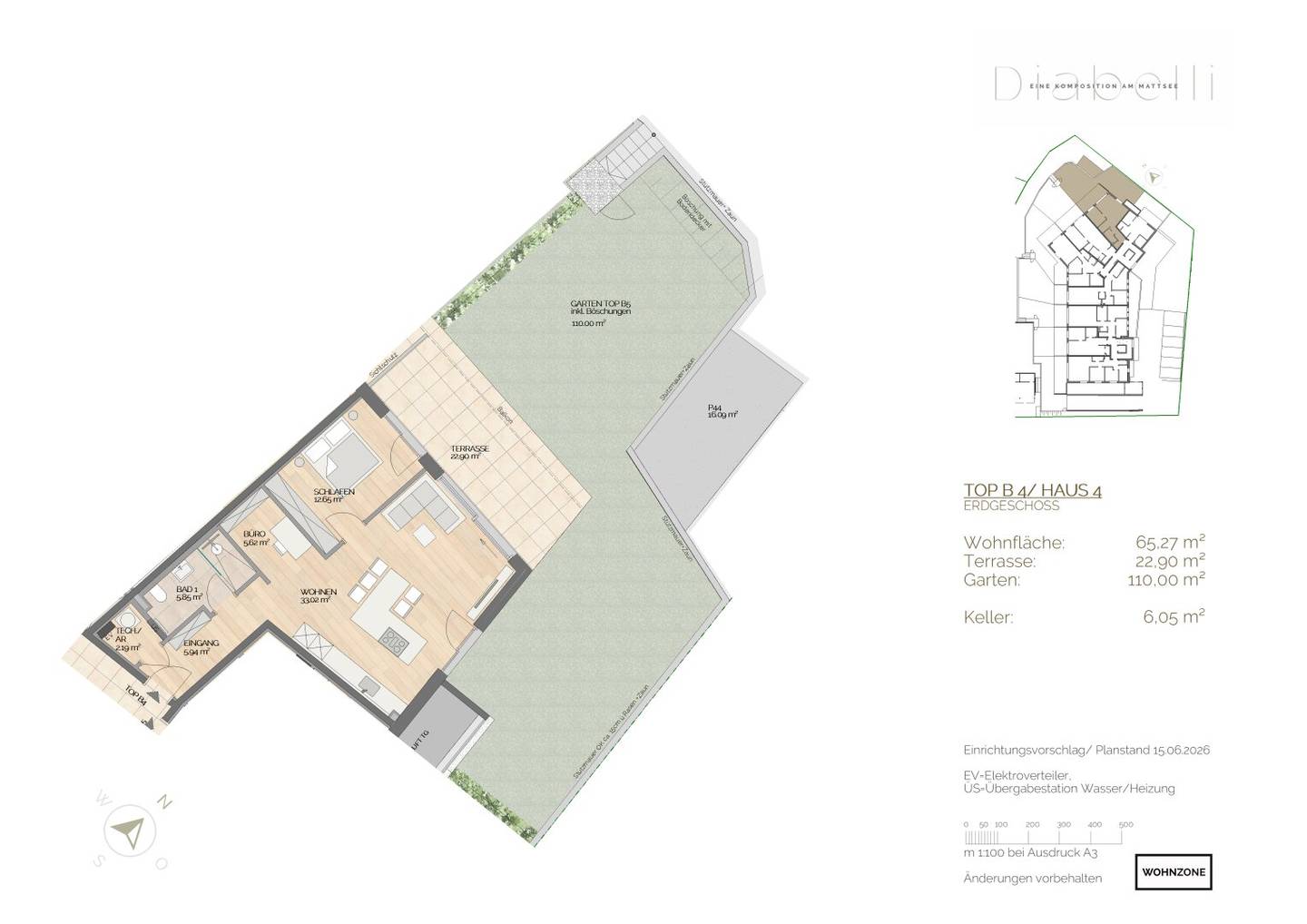 Moderne 2-Zimmer-Wohnung mit Garten und Terrasse in Mattsee – Erstbezug inkl. Seezugang