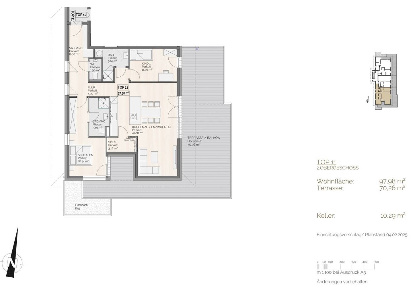 JETZT EINZIEHEN: Traumhafte Dachgeschosswohnung zwischen Irrsee und Mondsee mit XXL Terrasse