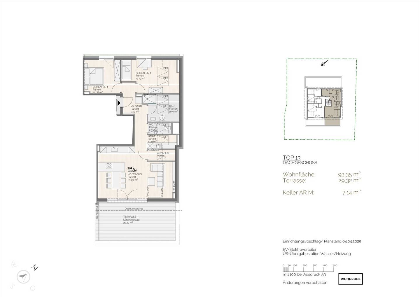 Moderne Dachgeschosswohnung in Ried: Erstbezug mit Terrasse