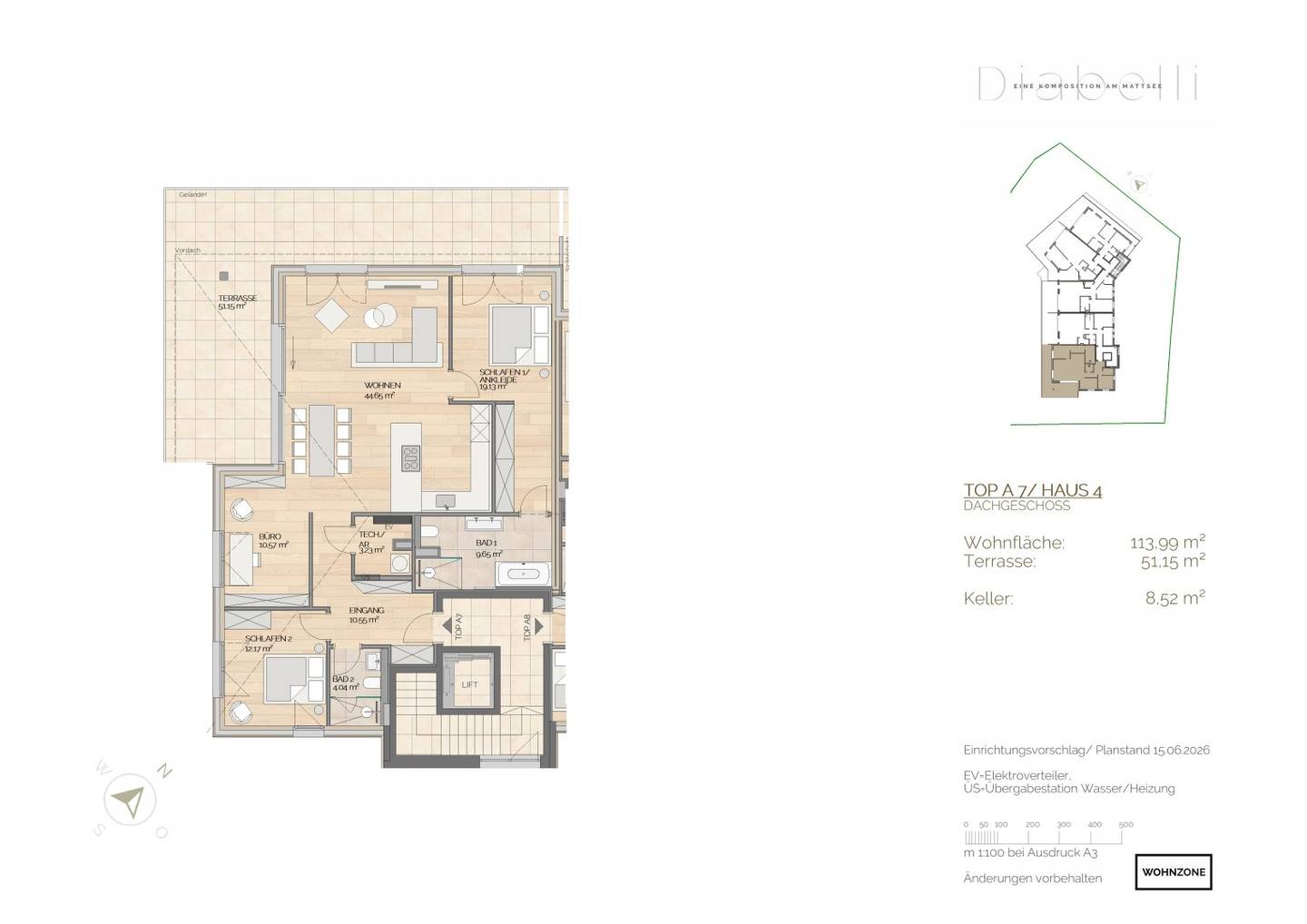 MIT SEEZUGANG: 4-Zimmer-Wohnung mit Blick über den See