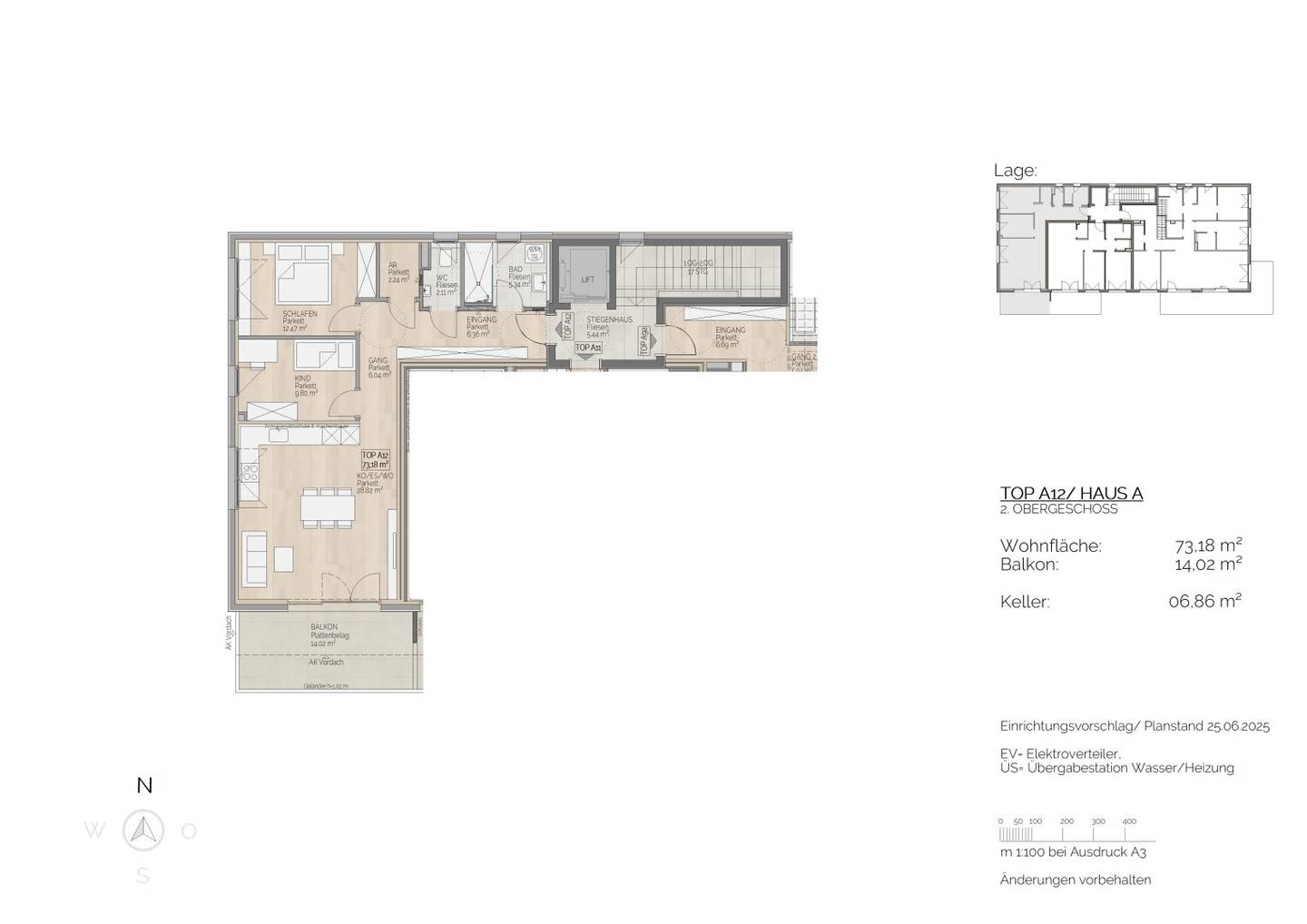 Dachgeschosswohnung in St. Lorenz: Lichtdurchflutet, modern, mit Balkon – Ein Ort zum Ankommen