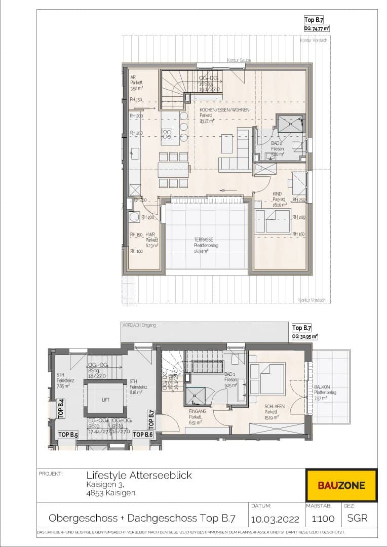 Bezugsfertig | Maisonettewohnung am ATTERSEE mit 3 Zimmern und Balkon