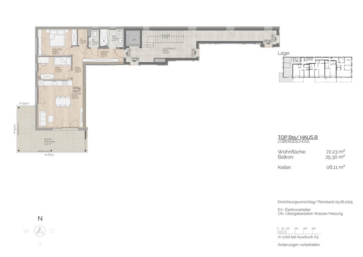 Moderne 3-Zimmer-DG-Wohnung mit Balkon in St. Lorenz · Top Lage!
