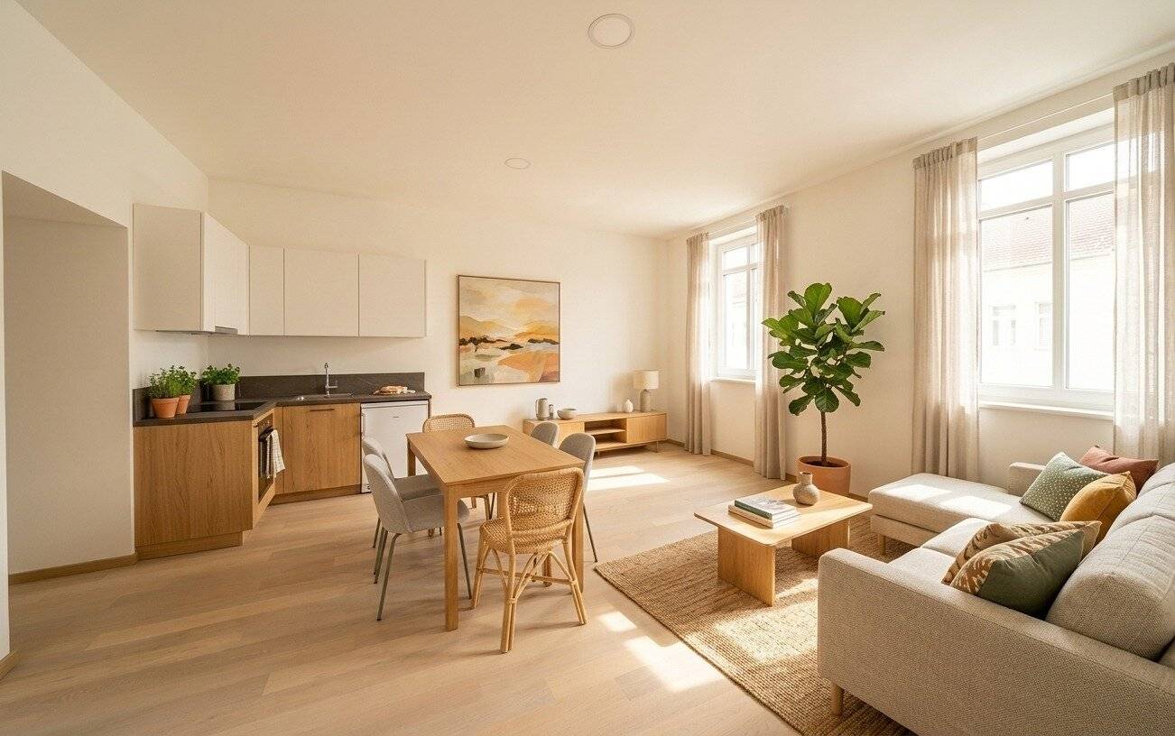Modern sanierte 3-Zimmer-Altbauwohnung mit durchdachtem Wohnkonzept!