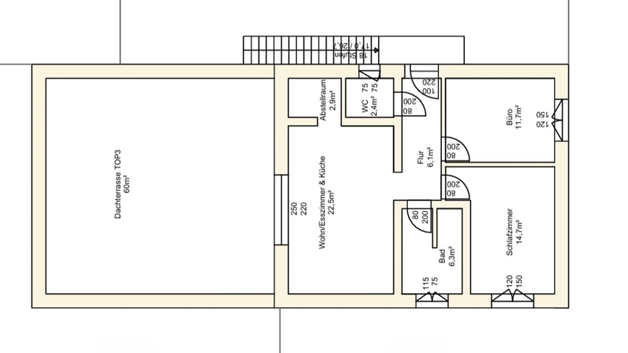 Neubauwohnung mit großer Dachterrasse