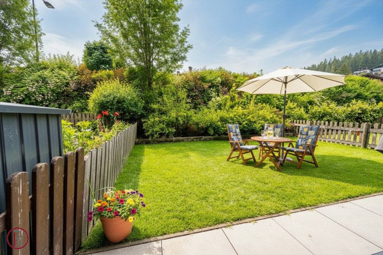 Wohnen, wo andere Urlaub machen – Stilvolle Gartenwohnung in Seefeld