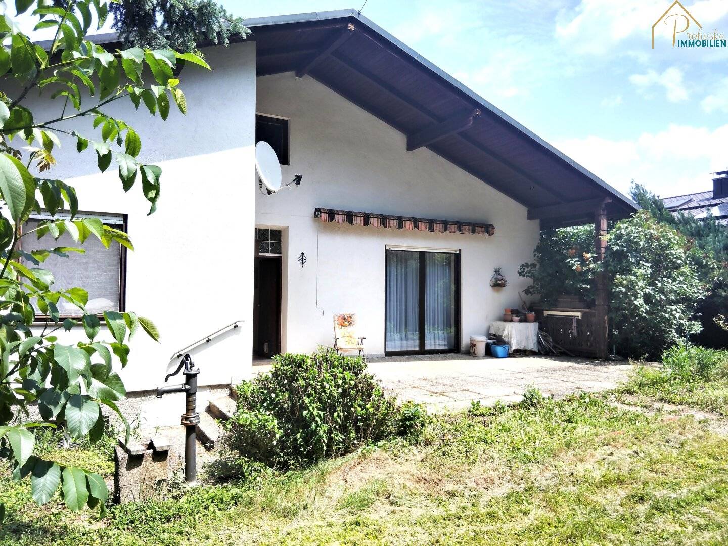Bungalow in Kobersdorf: 5 Zimmer, Terrasse und viel Grün