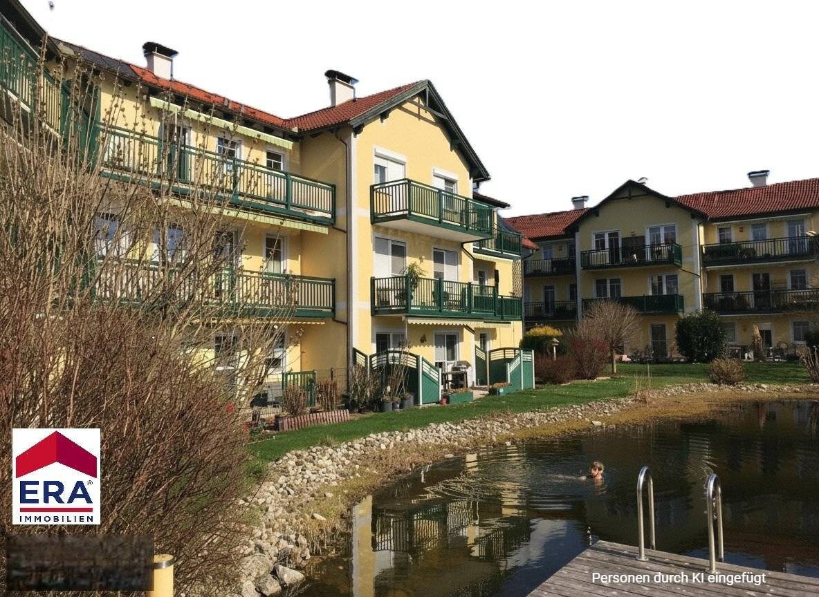 Relaxtes Zuhause im schönen ÖKO-Dorf Nöstlbach mit Balkon, Schwimmteich