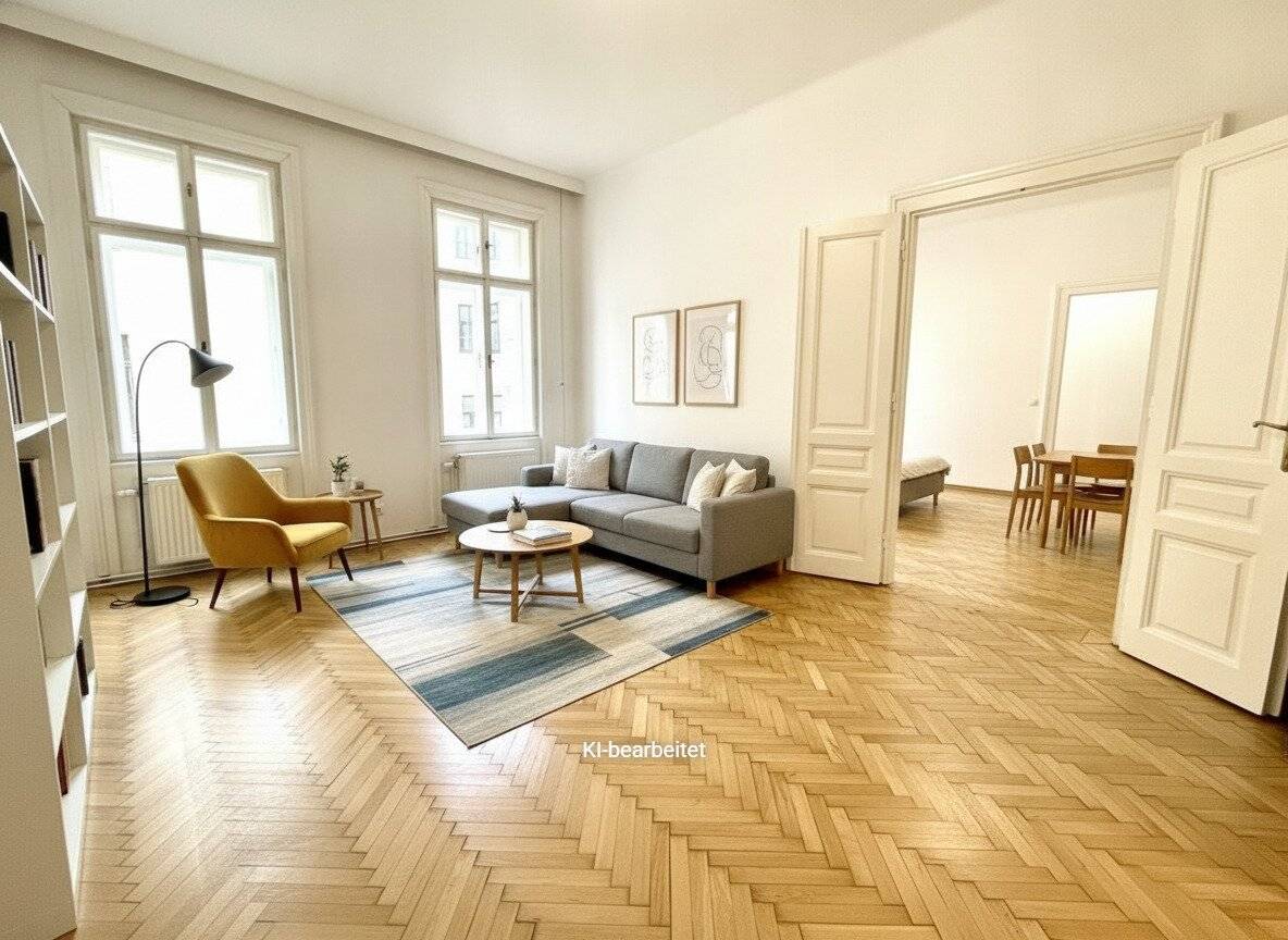 Leben in der Mariahilfer Straße mit Klopfbalkon - Hofruhelage