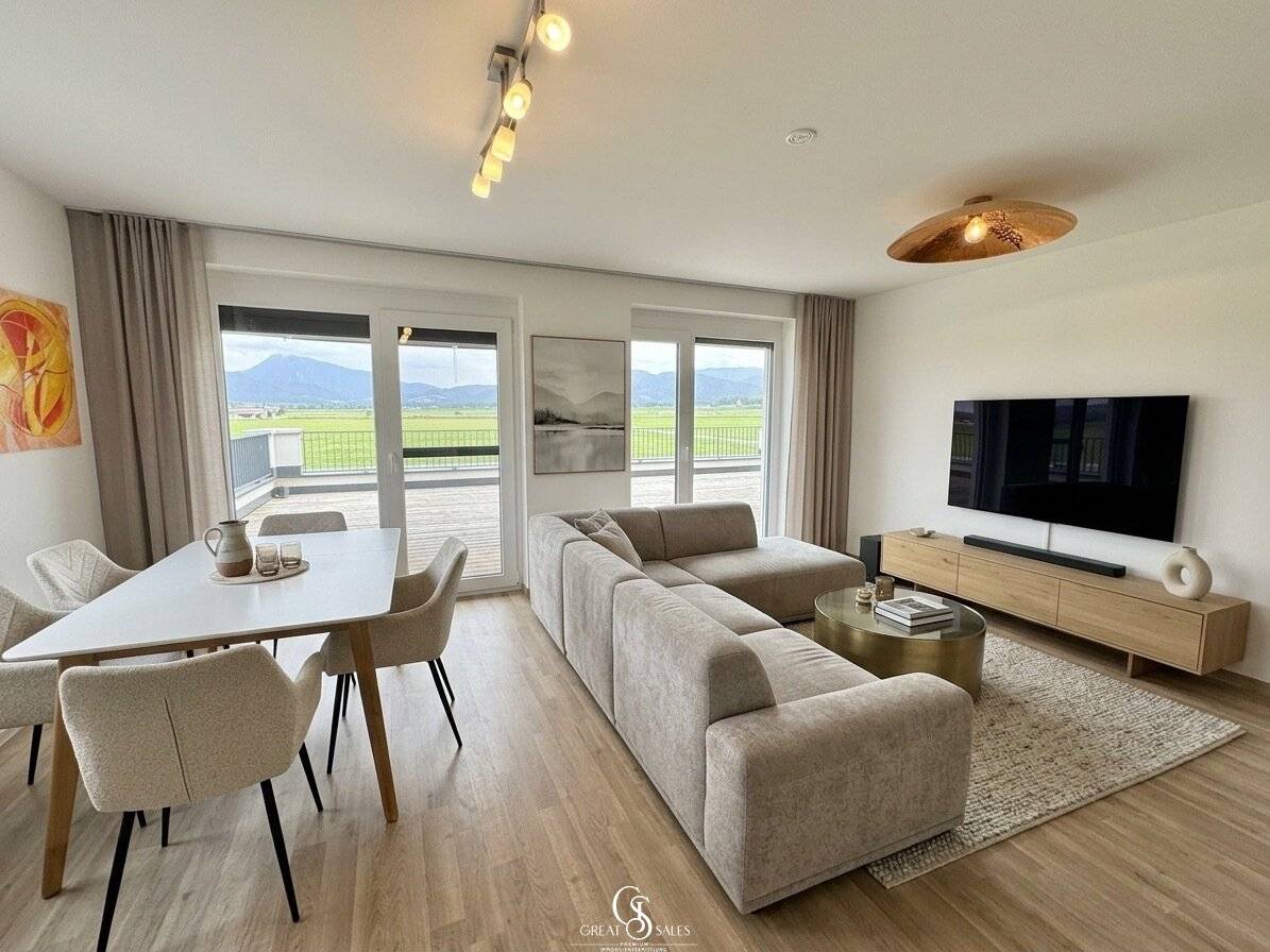 Traumhafte Drei-Zimmer-Eck-Wohnung mit riesiger Südostterrasse und Carportstellplatz