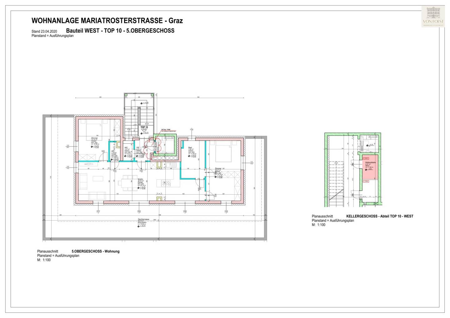 NEW ready to move in immediately PENTHOUSE with 100 m² roof terrace and stunning distant view