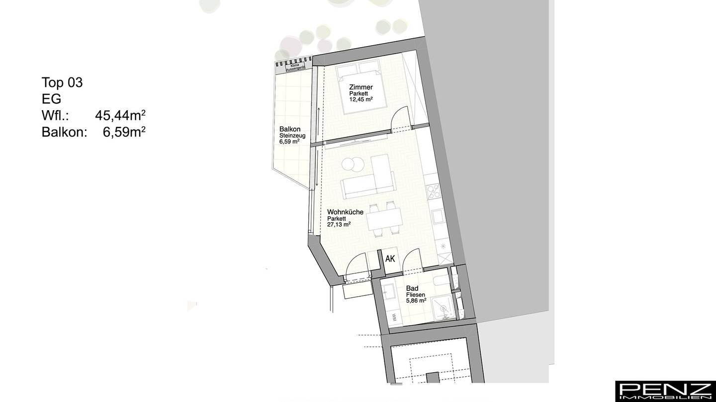 LINZ: Stillvolles Wohnbauprojekt in zentraler Lage TOP 3