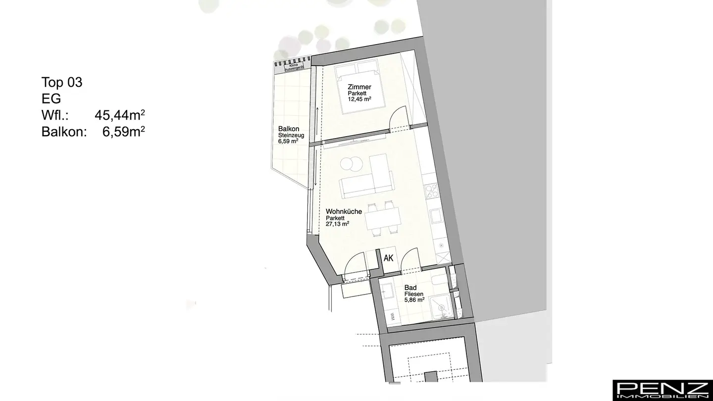 LINZ: Stillvolles Wohnbauprojekt in zentraler Lage TOP 3