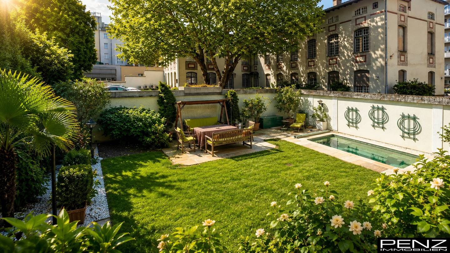 LINZ Innenstadt: Eine Rarität mitten in Linz – Stadthaus mit privatem Pool