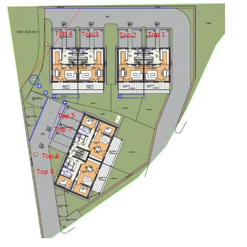 Investorenprojekt in Top Lage - aufrechte Baubewilligung für eine Wohnhausanlage im Luftkurort  mit 4 WE & 2 Doppelhäuser mit 4 WE
