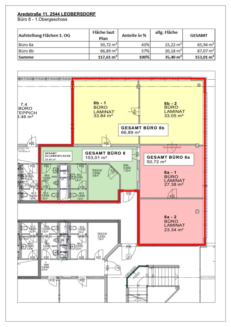Ared Park - Top 2-Zimmer Büro - B8B