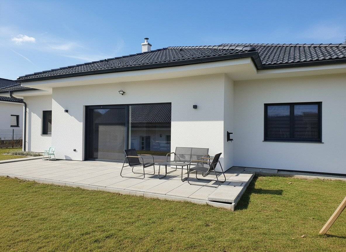 Ländliche Familienidylle -moderner Bungalow mit KOMFORT, sonnige Lage-große Terrasse, Garten und Doppelgarage