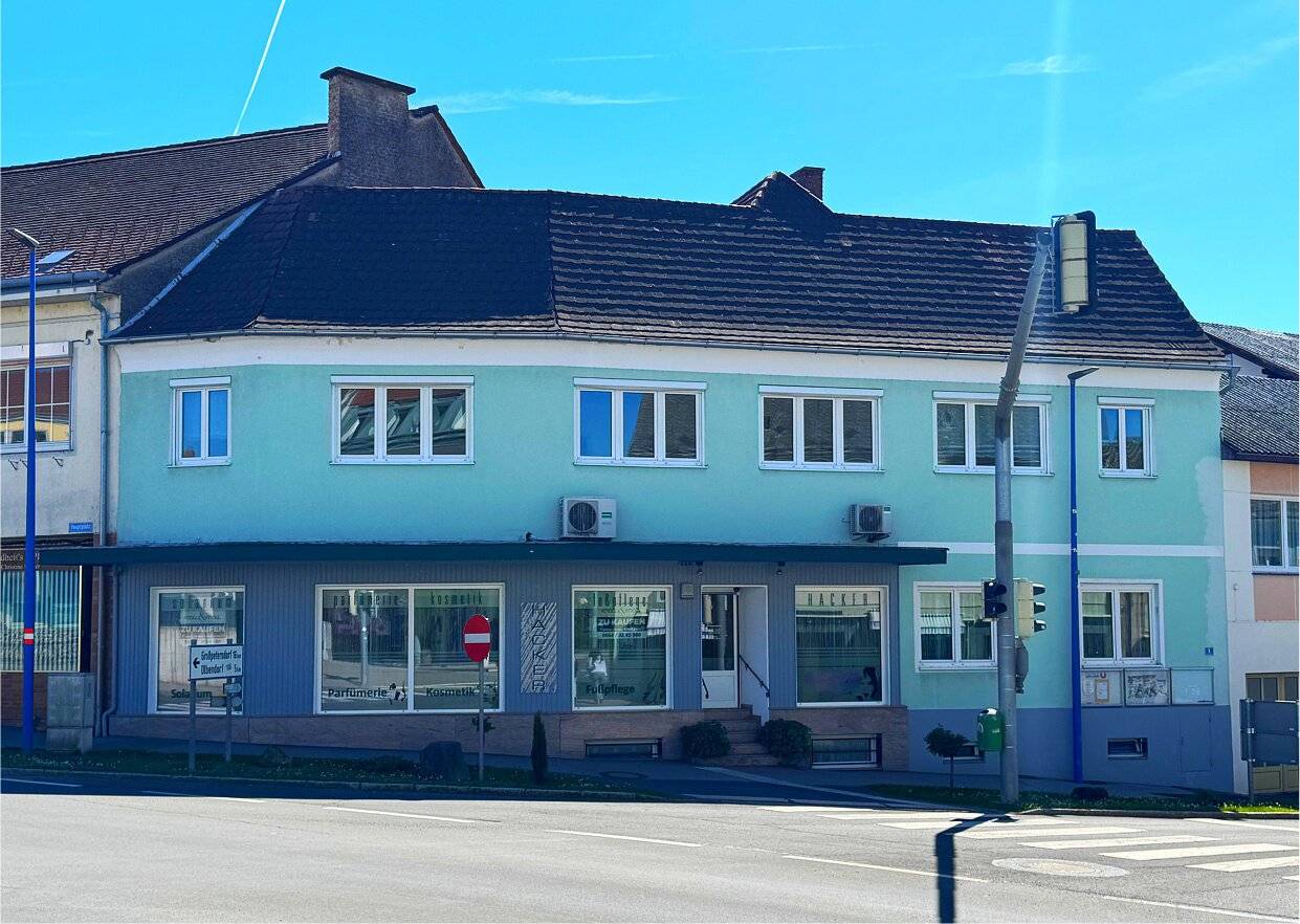 STEGERBACH ZENTRUM – Geschäftshaus mit Wohnung in Toplage mit vielseitigem Potenzial