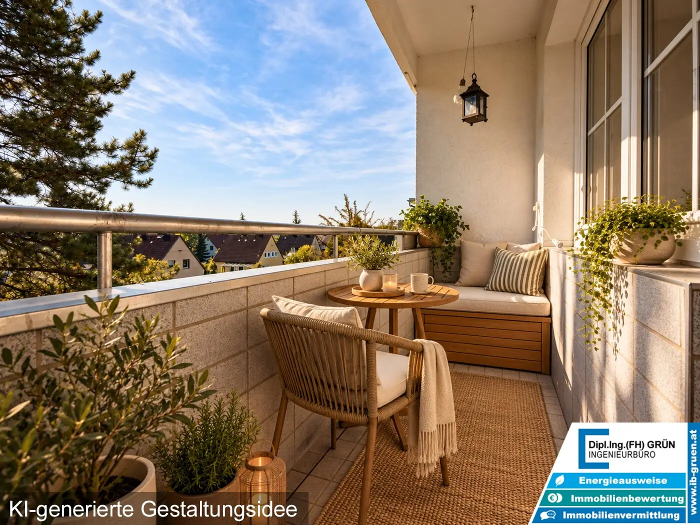 Gepflegte 3-Zi.-Wohnung m. Balkon - ruhige Grünlage in Leonding - optionaler Schrebergarten