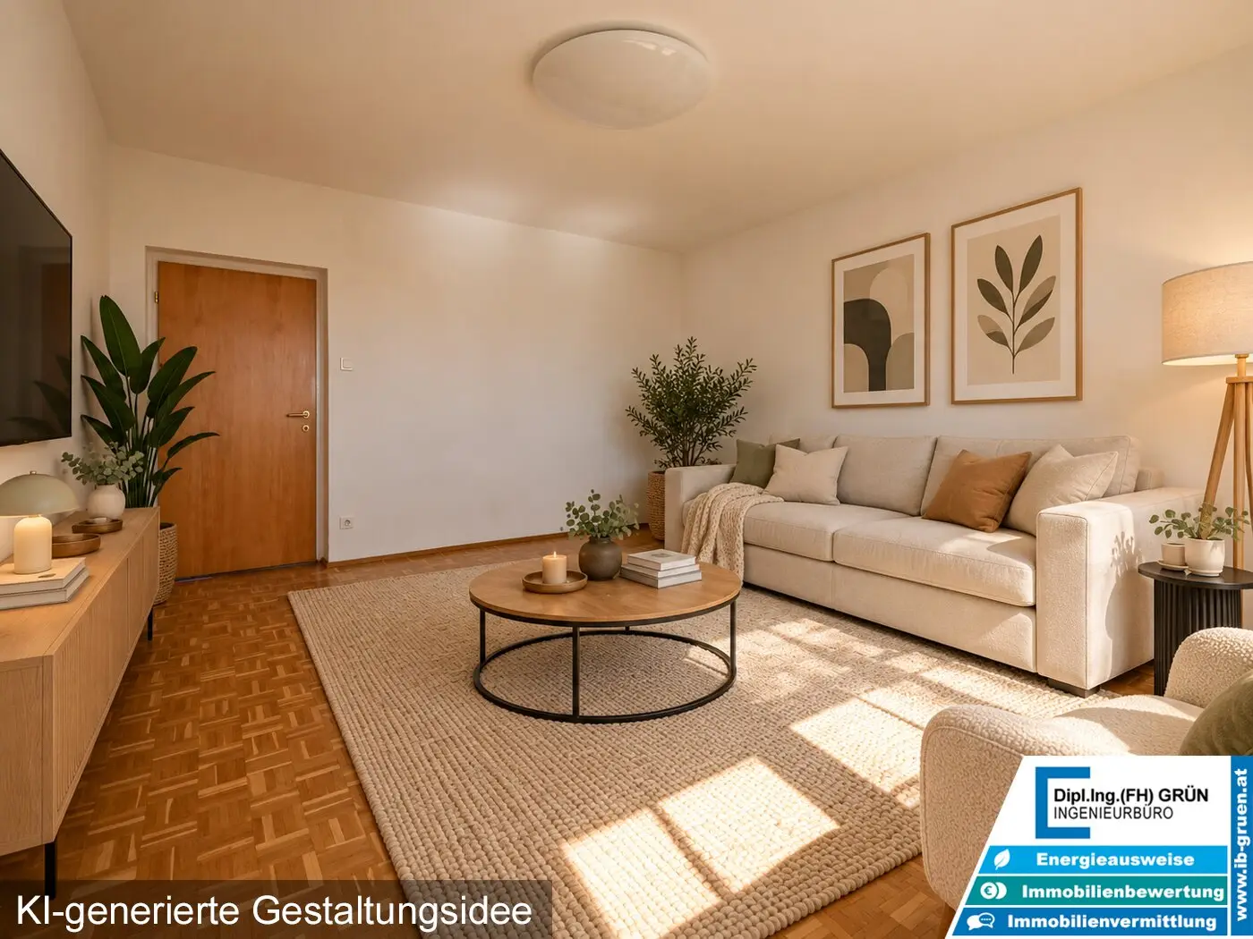 Gepflegte 3-Zi.-Wohnung m. Balkon - ruhige Grünlage in Leonding - optionaler Schrebergarten