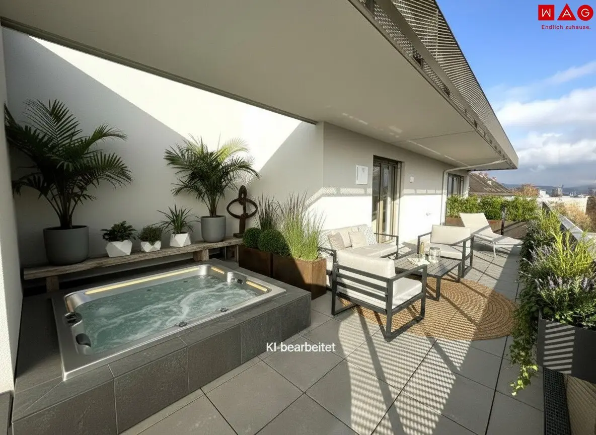 Dachterrassenwohnung mit beeindruckendem Ausblick - Wohntraum auf höchstem Niveau!