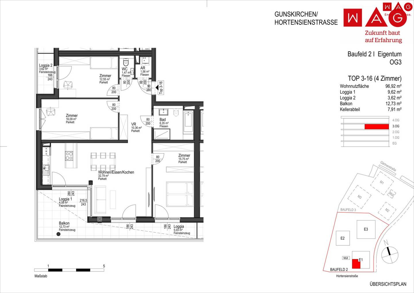 Urbane NEUbauwohnung -Energieeffizientes Heiz-u.Kühlsystem - Wohnbauförderung!