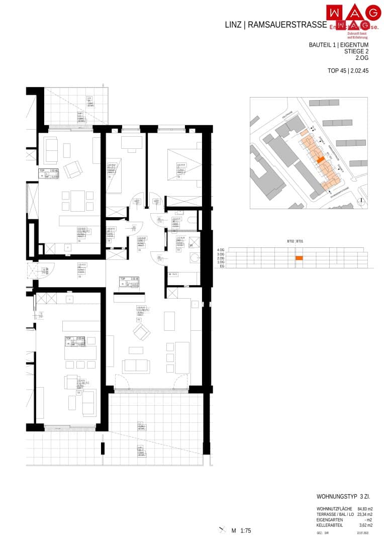Großzügige 3 Raum - Wohnung mit großer Sonnenloggia, inklusiver modernster Energiegewinnung für höchsten Wohnkomfort