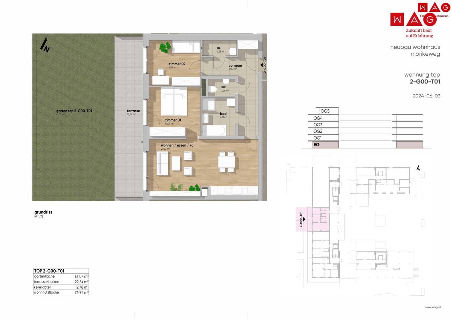 Sonne genießen im eigenem Garten - exklusive 3-Zimmer Wohnung inklusive nachhaltigem Energiesystem