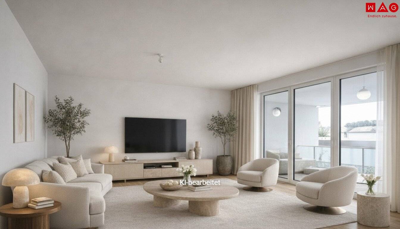 Möblierungsvorschlag Wohnzimmer KI generiert