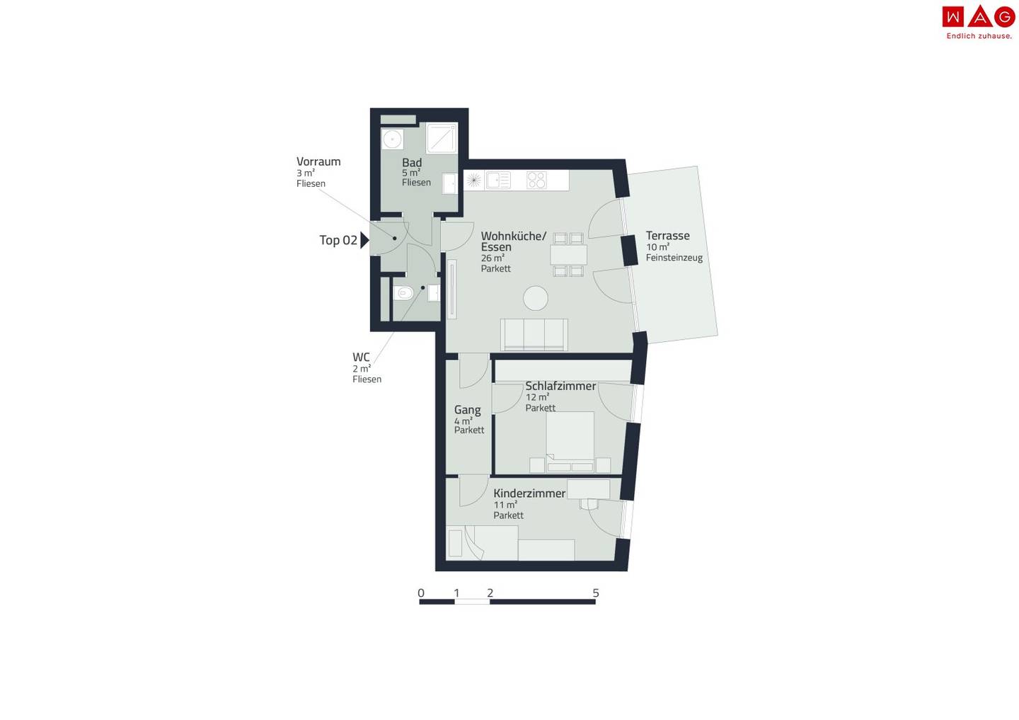 Moderne 3-Zimmer-Wohnung mit Garten – Ihr neues Zuhause!
