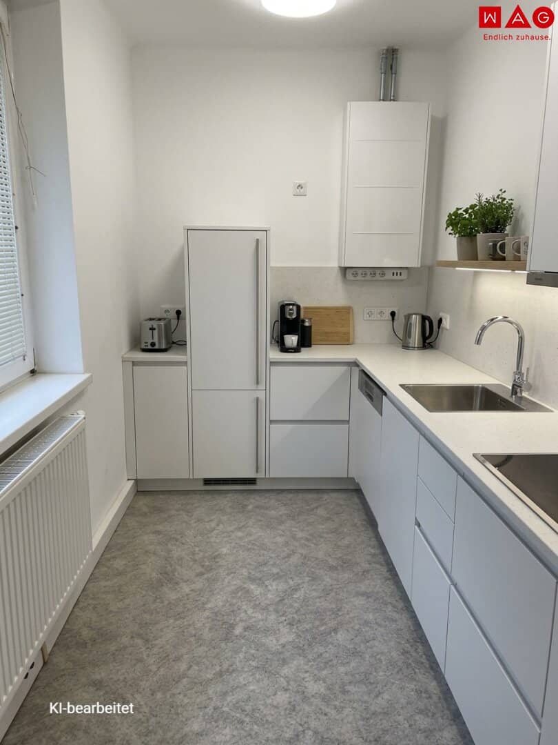 Jetzt einziehen & sparen! Sommeraktion: 1 Monat mietfrei! Helle, praktisch geschnittene 2-Raum-Wohnung in ruhiger und beliebter Lage von Wels –  Heizkosten inklusive!
