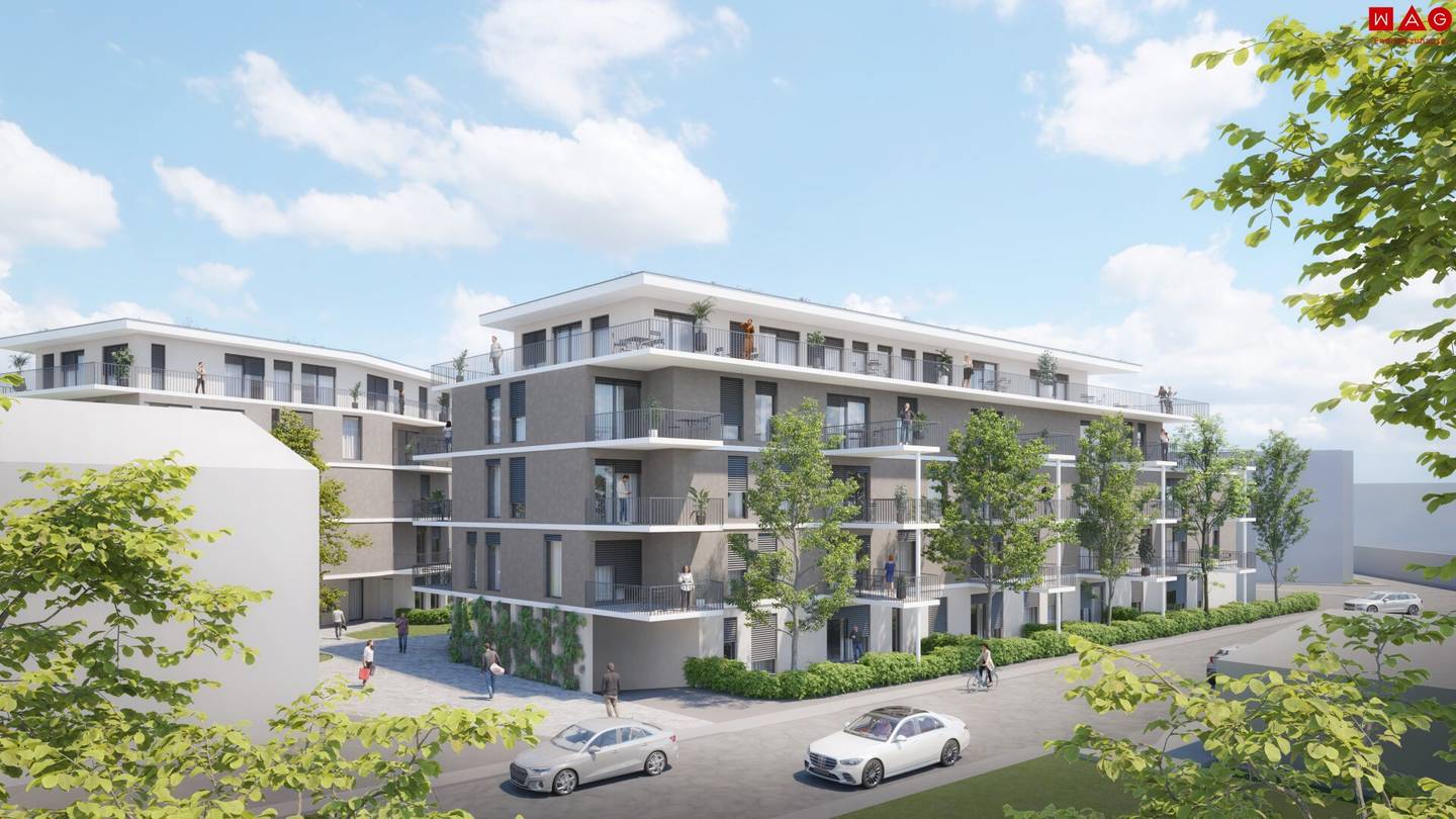 Erstbezug: Mderne 2-Zimmer-Wohnung mit großem Balkon!
