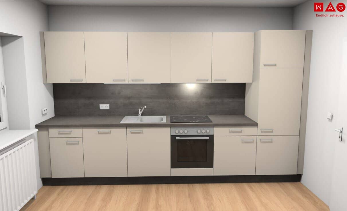 Helle 3 Zimmerwohnung mit Balkon und neuer Küche!