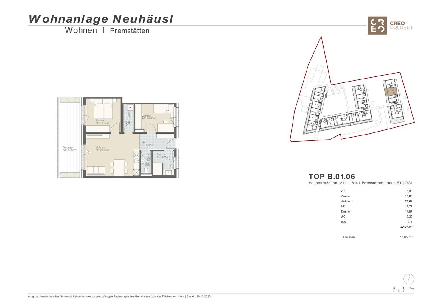 (reserviert) MEIN ZUHAUSE IN PREMSTÄTTEN- Ankommen & Genießen – Wohnung mit Terrasse Top_6
