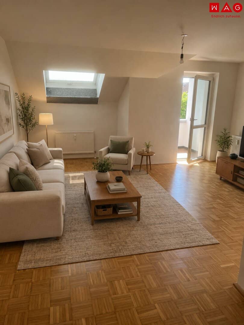 Helle 3-Zimmer-Wohnung mit Balkon und Parkplatz in Linz/Oed – sofort verfügbar! ACHTUNG der Mietvertrag wird auf 5 Jahre befristet abgeschlossen!
