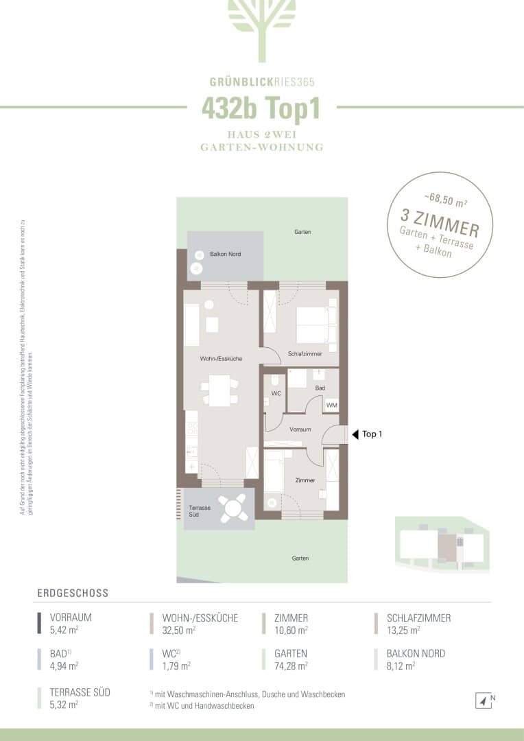 Neubauprojekt-Stiftingtalstraße! Single oder Pärchenwohnung in super Lage! Top_432/b/01