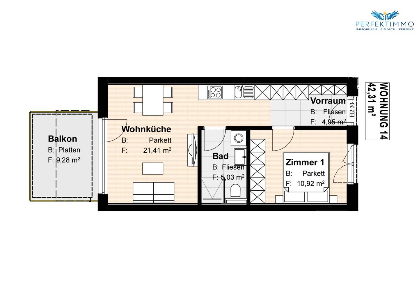 Nur noch wenige Einheiten verfügbar! - Neubauwohnung W 14