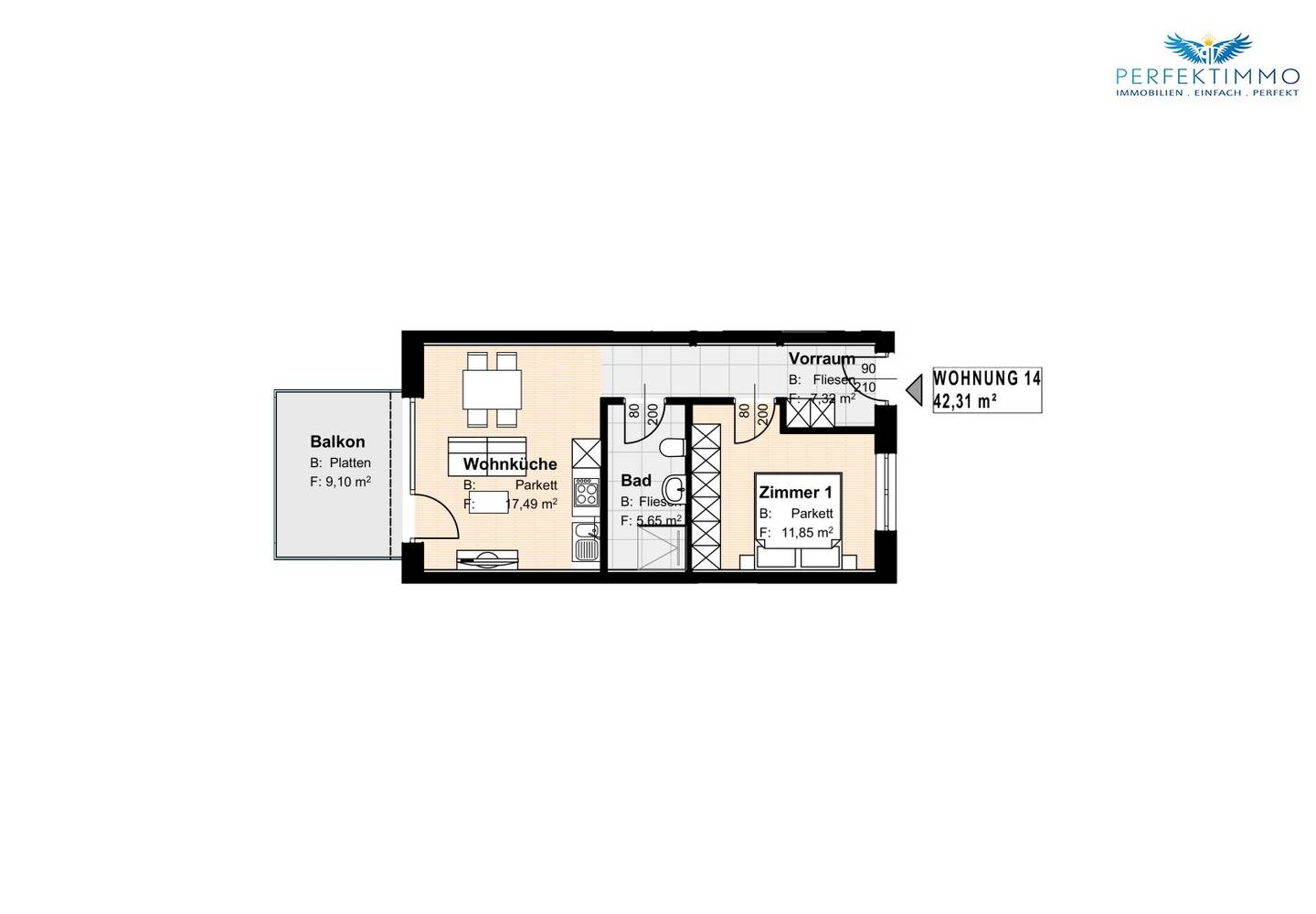 Nur noch wenige Einheiten verfügbar! - Neubauwohnung W 14
