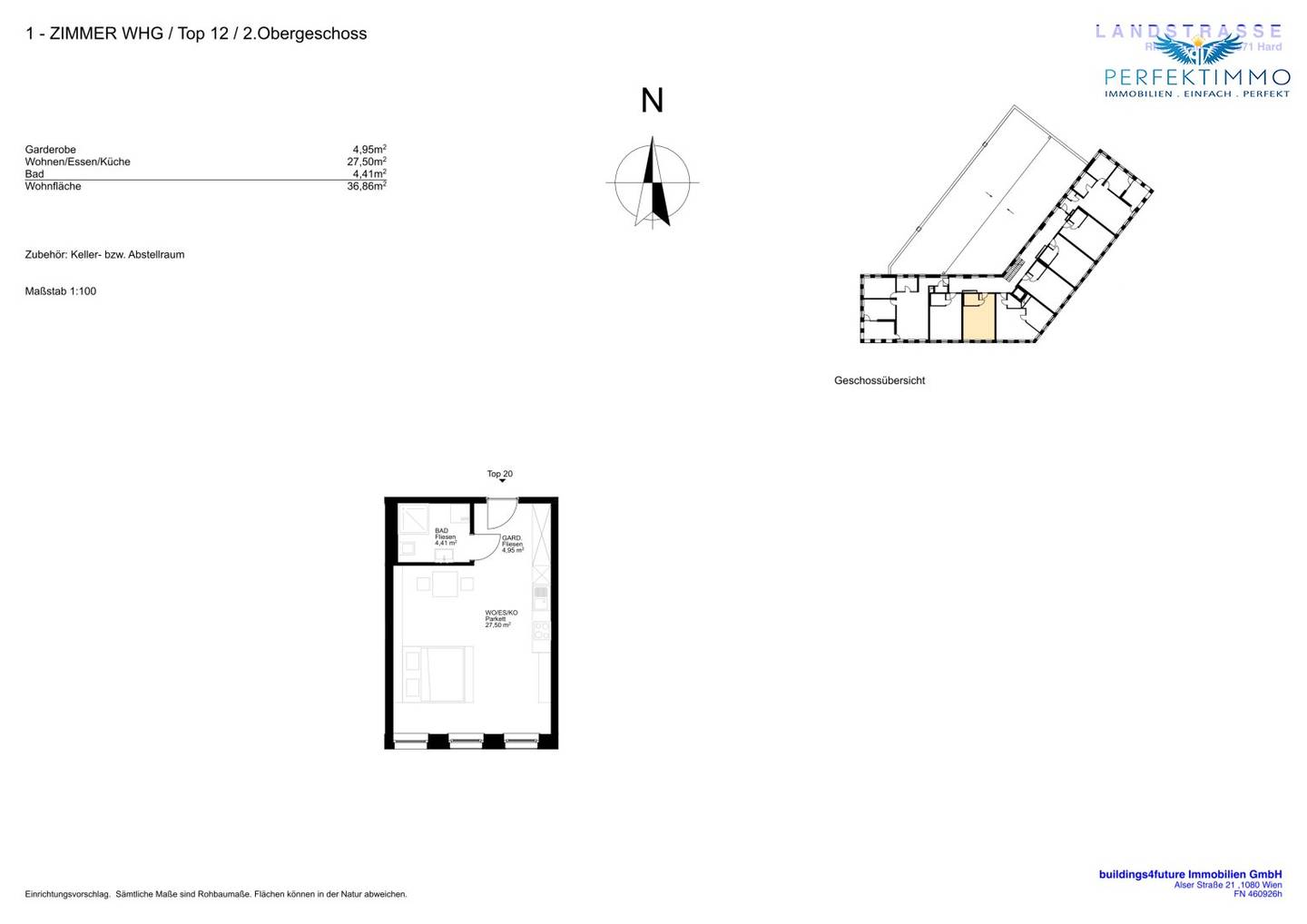 1-Zimmer-Wohnung in erstklassigem Neubau - verfügbar ab Oktober 2026