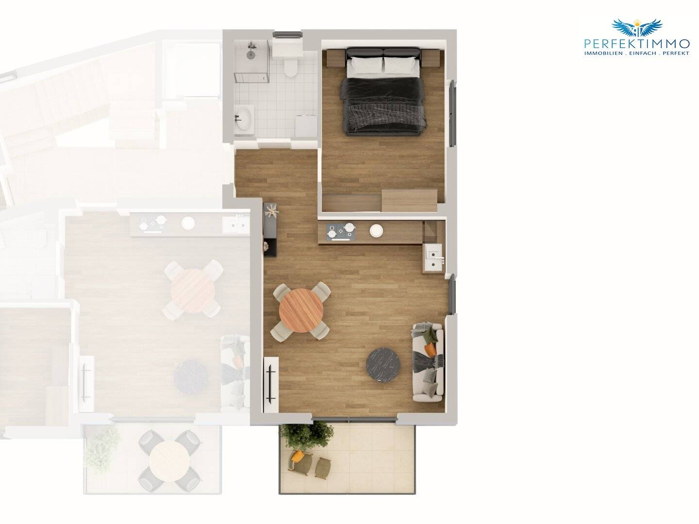 Helle 2-Zimmer-Neubauwohnung mit Balkon in Hall i. T.